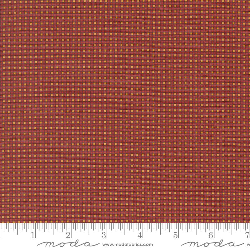 Sallys Stitches Plaid Turkey Red - Quilt Fabric
