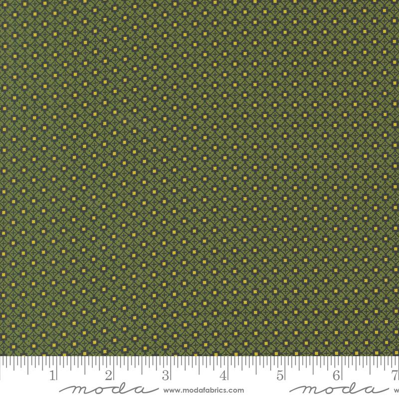 Sallys Stitches Crisscross New Leaf - Quilt Fabric