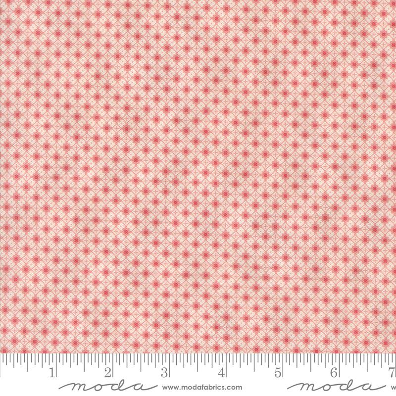Sallys Stitches Crisscross Sweet Pink - Quilt Fabric