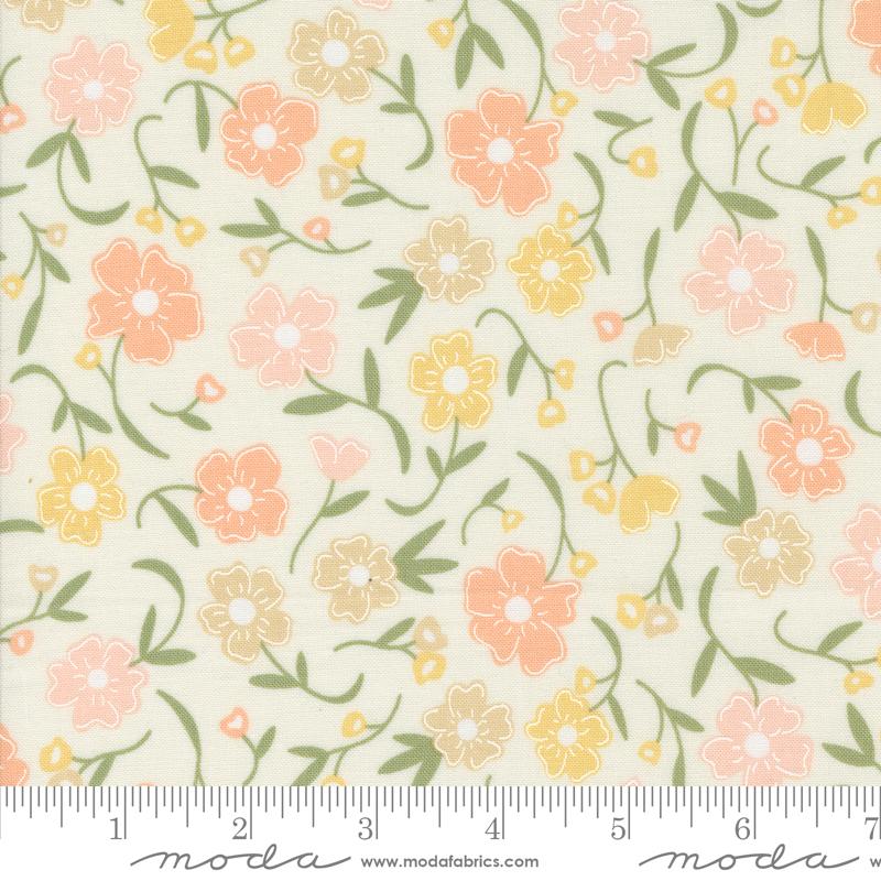 Flower Girl Porcelain - Quilt Fabric