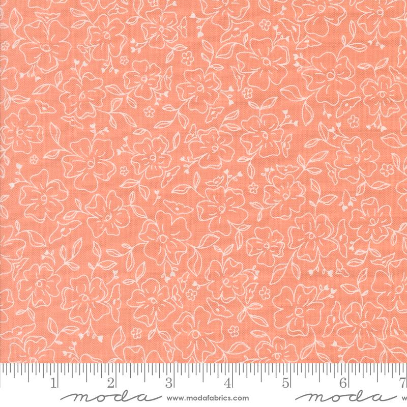 Dainty Meadow Coral - Quilt Fabric