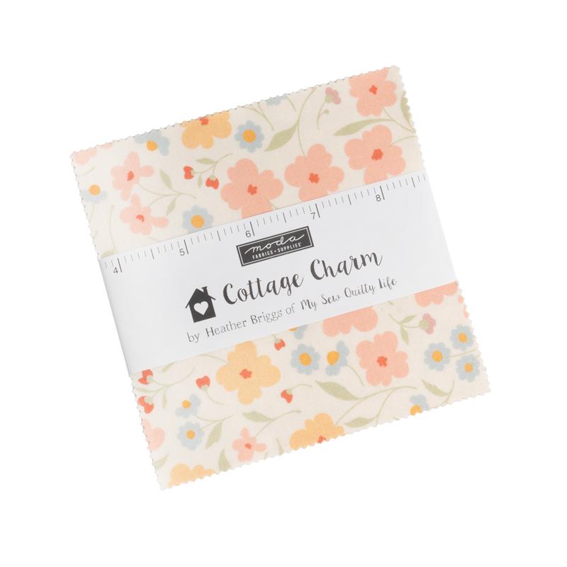 Cottage Charm - Charm Pack, zoomed in. Select this picture to zoom back out.