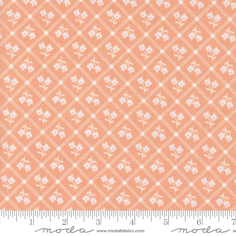 Cottage Charm Checks - Peach - Quilt Fabric