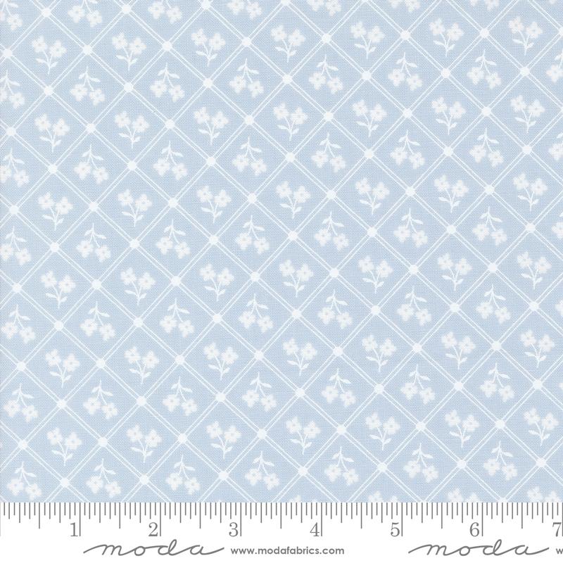 Cottage Charm Checks - Powder Blue - Quilt Fabric