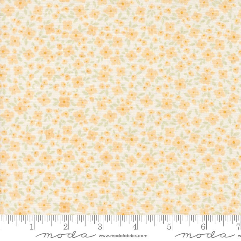 Cottage Charm Flowers - Enjoyable Yellow - Quilt Fabric
