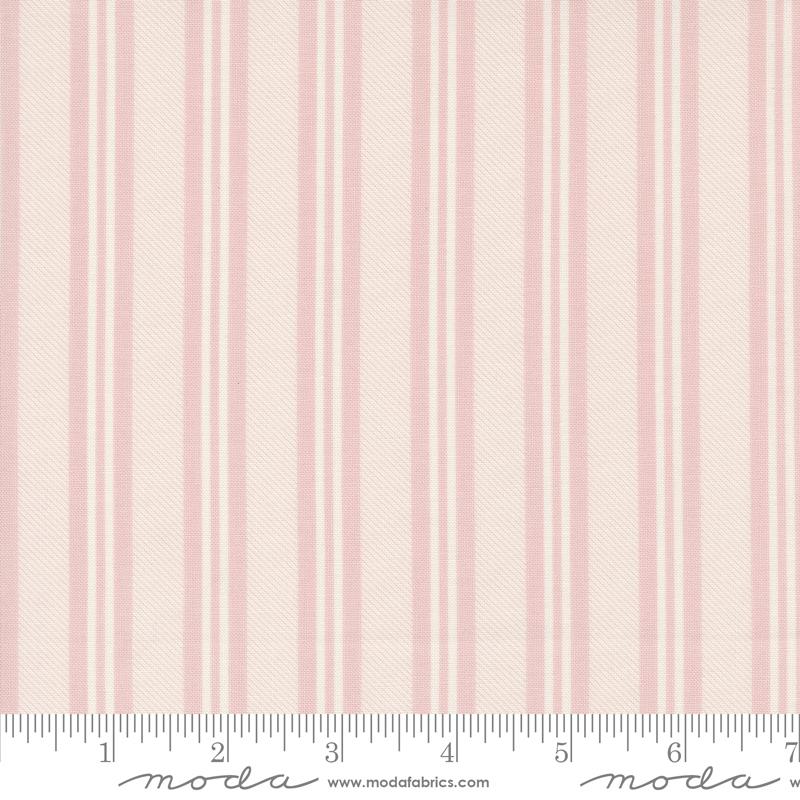 Cottage Charm Stripe - Fading Rose - Quilt Fabric