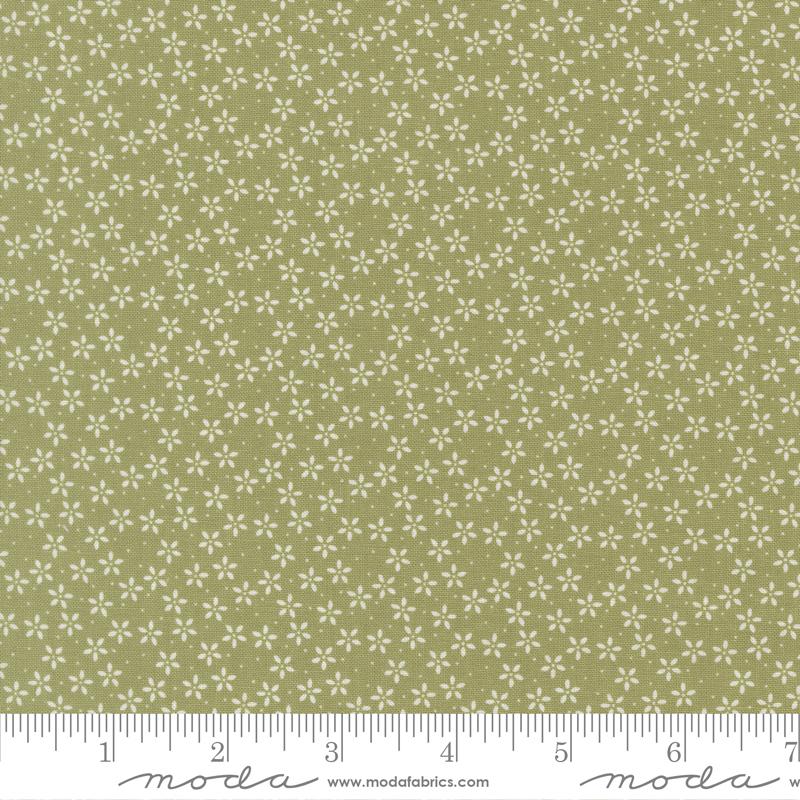Pastel Prairie Small Flower Grass - Quilt Fabric