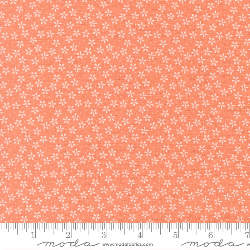Pastel Prairie Small Flower Coral - Quilt Fabric