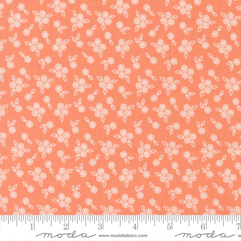 Pastel Prairie Floral Coral - Quilt Fabric