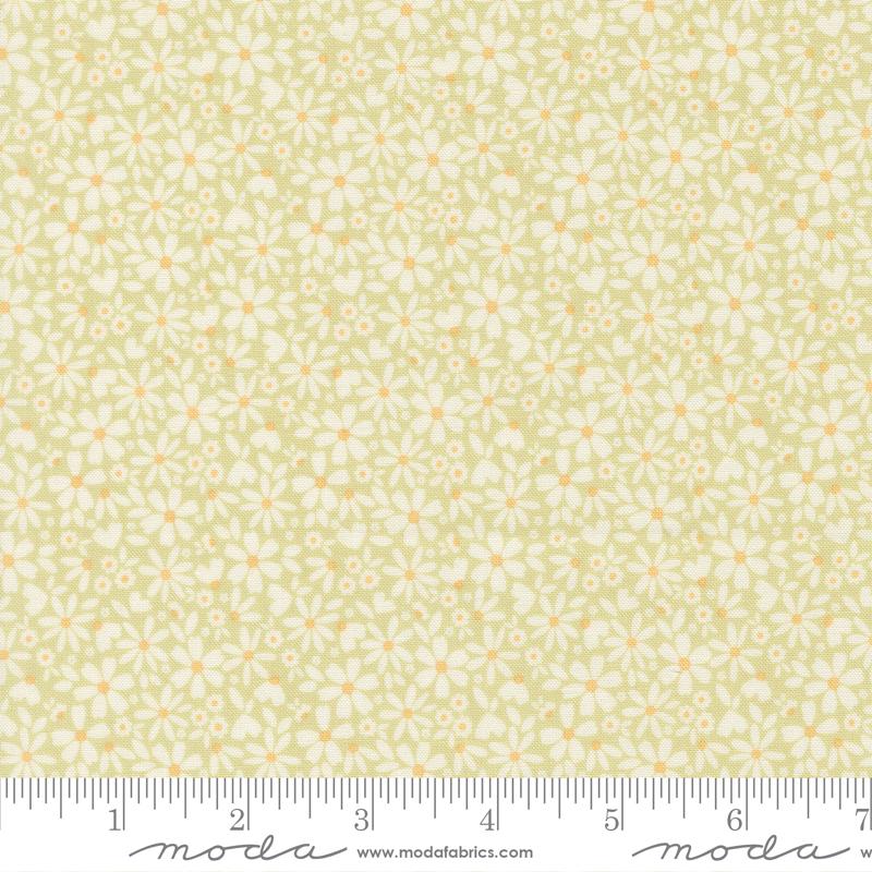 Dear Daisy Petite Flower Sprout - Quilt Fabric, zoomed in. Select this picture to zoom back out.