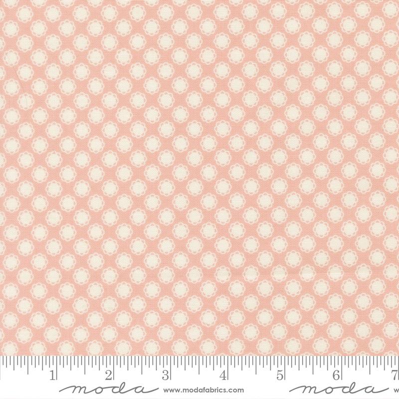Dear Daisy Doilies Petal - Quilt Fabric, zoomed in. Select this picture to zoom back out.