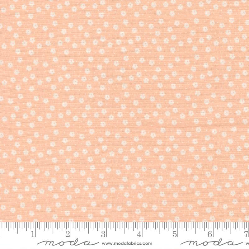 Dear Daisy Dots Carnation - Quilt Fabric, zoomed in. Select this picture to zoom back out.