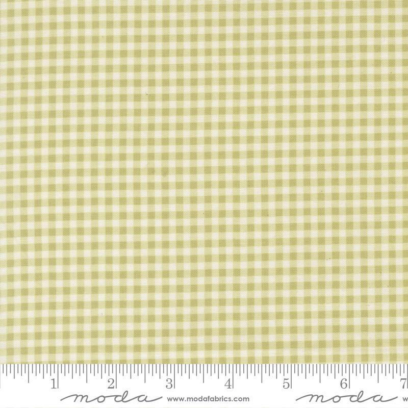 Dear Daisy Checked Sprout - Quilt Fabric, zoomed in. Select this picture to zoom back out.