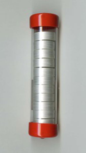 Bobbins Fil Poly 12 in pkg. White