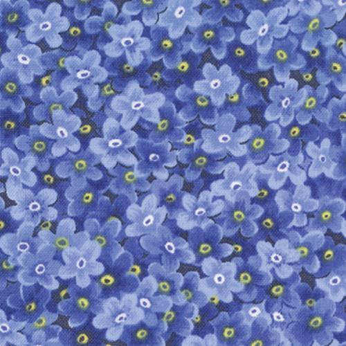 Wildflowers Basics Blue - Quilt Fabric