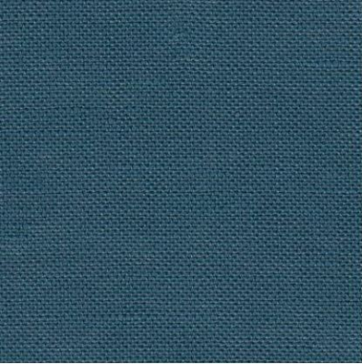 28 Count Petrol Blue Linen Cashel Fabric 13x18