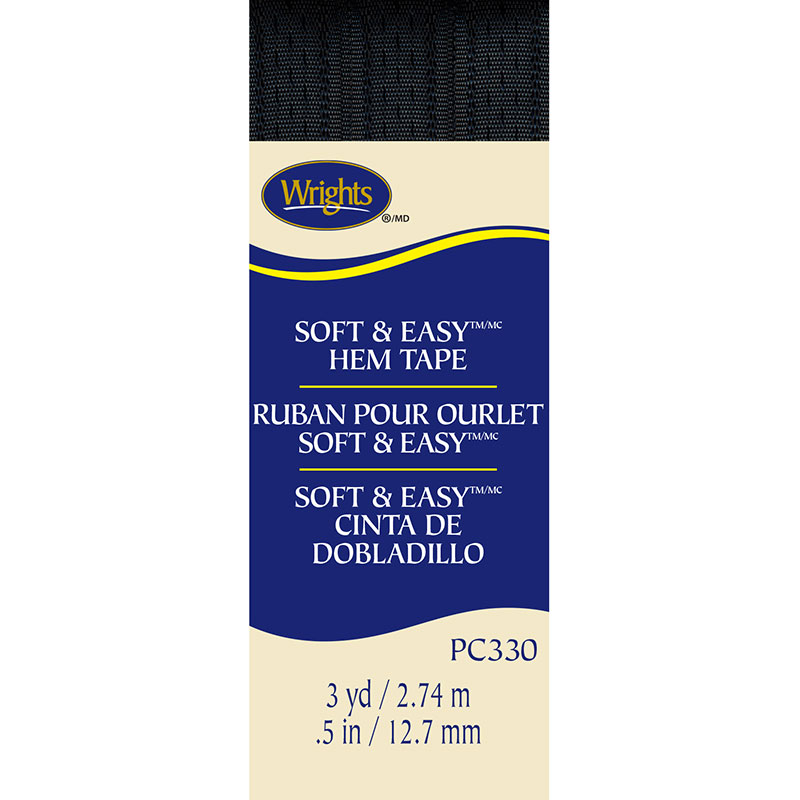 Soft & Easy Hem Tape Black
