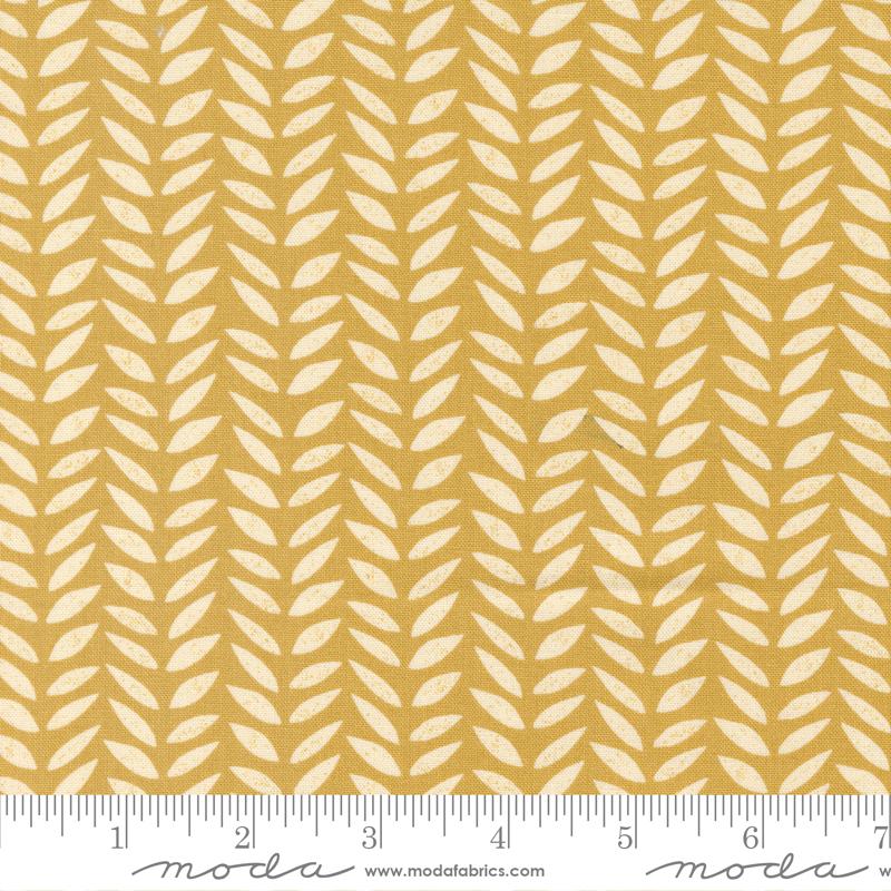 Flower Press Gold - Quilt Fabric
