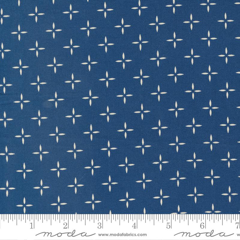 Flower Press Indigo - Quilt Fabric