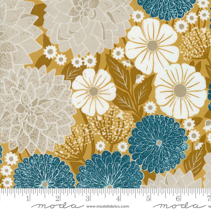Field Of Flowers Goldenrod - Quilt Fabric
