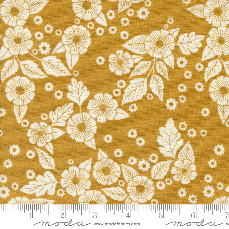 Field Of Flowers Goldenrod - Quilt Fabric