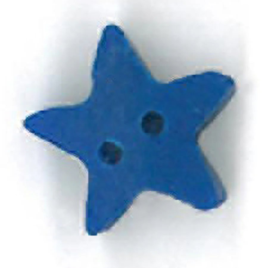 Small True Blue Star - Button