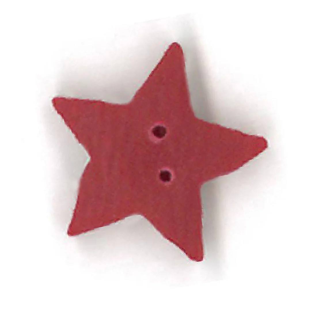Large Red Star - Button