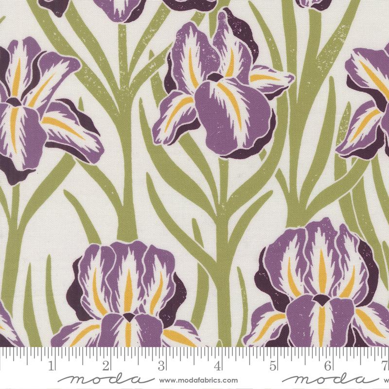 Garden Series Iris Cream - Quilt Fabric