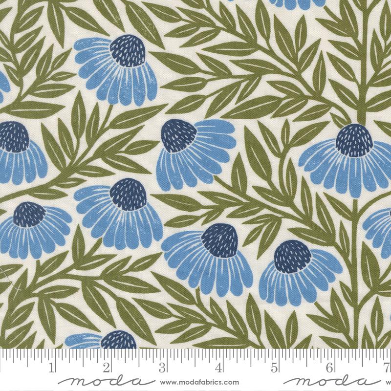 Garden Series Echinacea Cream Sky - Quilt Fabric