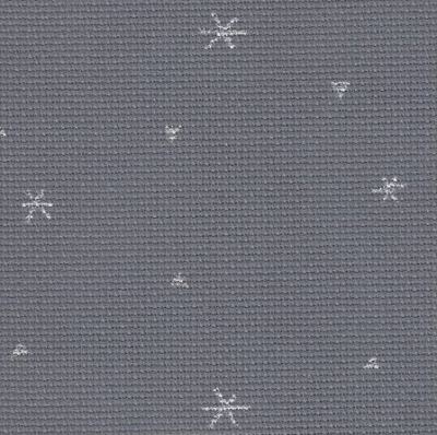 20 Count Sparkle Grey with Silver Aida Fabric 10x18