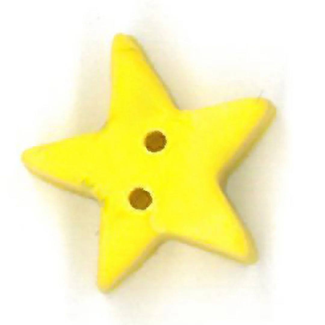 Medium Lemon Star - Button