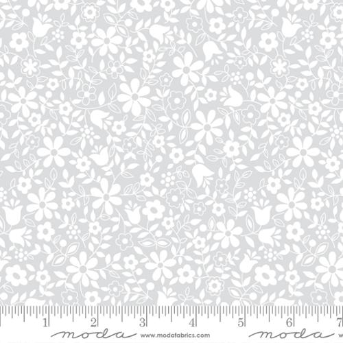 Whispers Flower Patch Zen Grey - Quilt Fabric