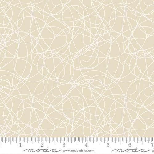 Whispers Tangles Natural - Quilt Fabric