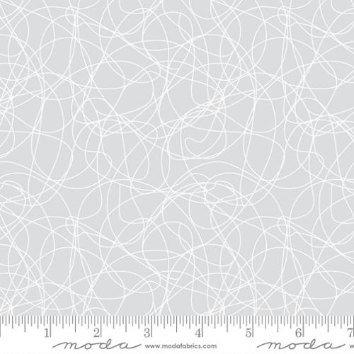 Whispers Tangles Zen Grey - Quilt Fabric