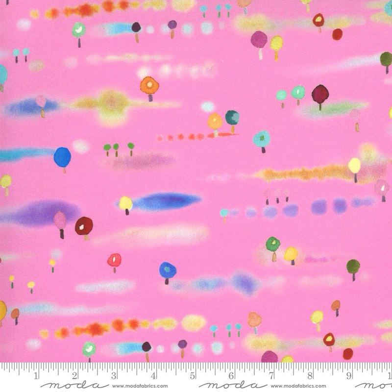 Fanciful Forest Petal - Abstract Forest Trees - Quilt Fabric