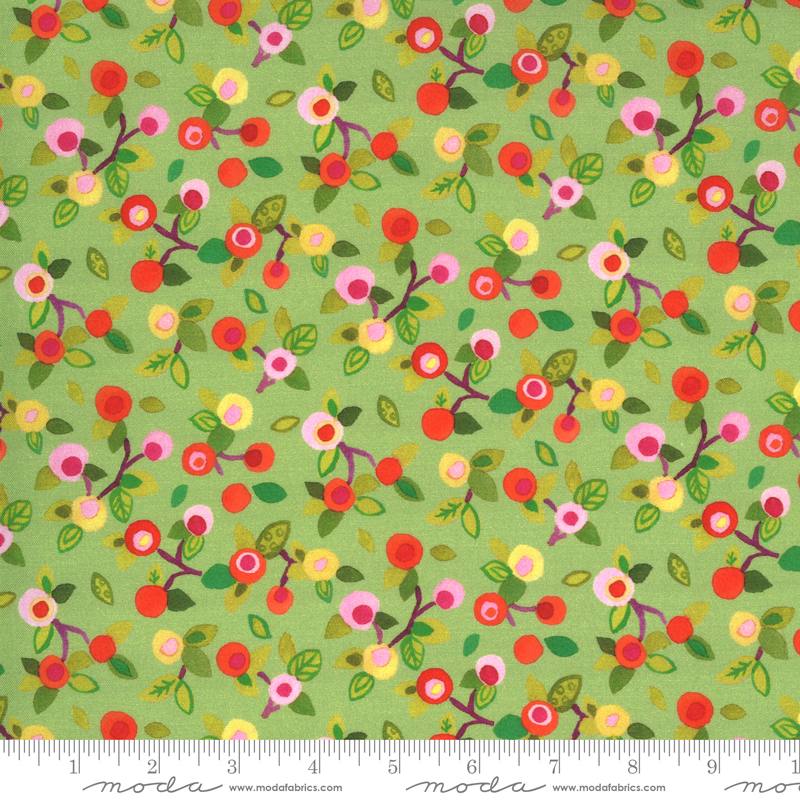 Fanciful Forest Leaf - Flower Blossoms - Quilt Fabric