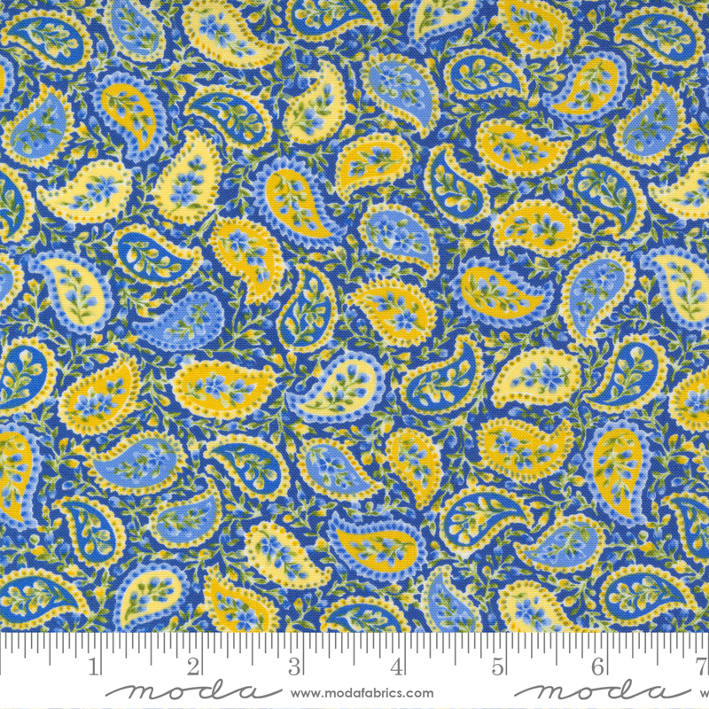 Summer Breeze Royal - Paisley - Quilt Fabric