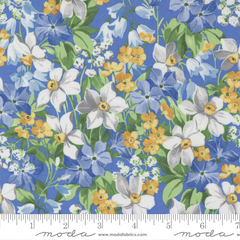 Summer Breeze Royal - Flower Garden - Quilt Fabric