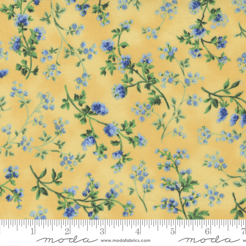 Summer Breeze Yellow - Little Blooms - Quilt Fabric