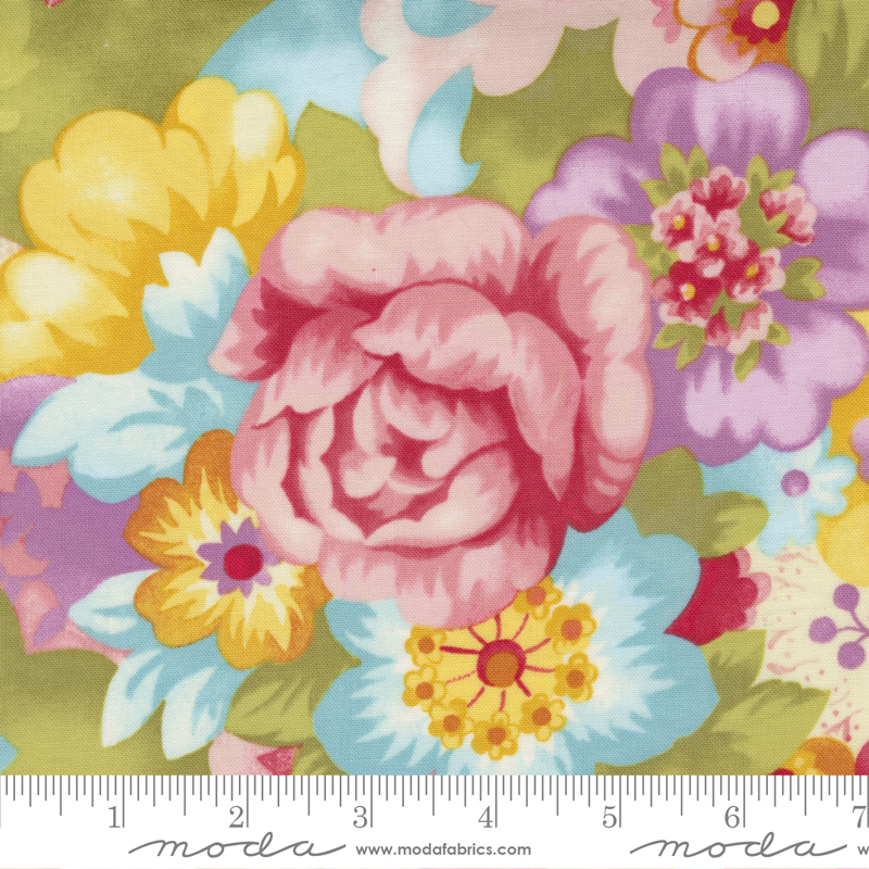Jolie Groovy Garden Rainbow - Quilt Fabric