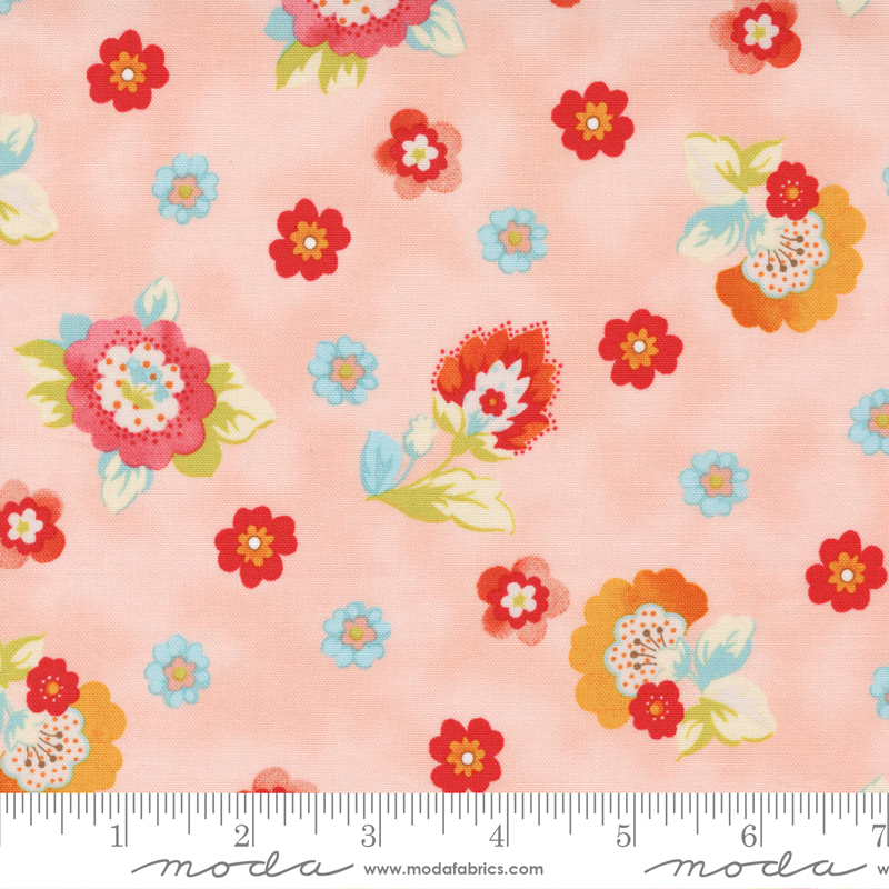 Jolie Flower Child Blush - Quilt Fabric