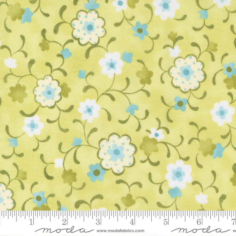 Jolie Little Darling Grass - Quilt Fabric