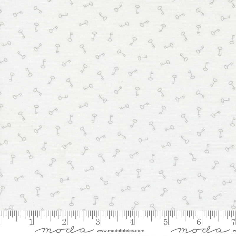 Mix It Up Off White Grey - Key Key - Quilt Fabric