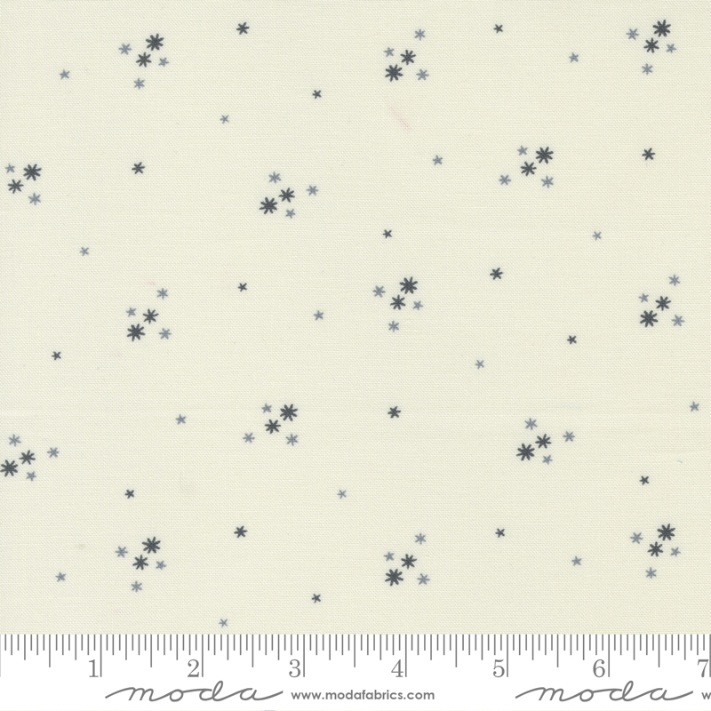 Mix It Up Porcelain Black - Stars Stars - Quilt Fabric