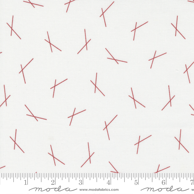 Mix It Up Off White Red - Chopsticks  - Quilt Fabric