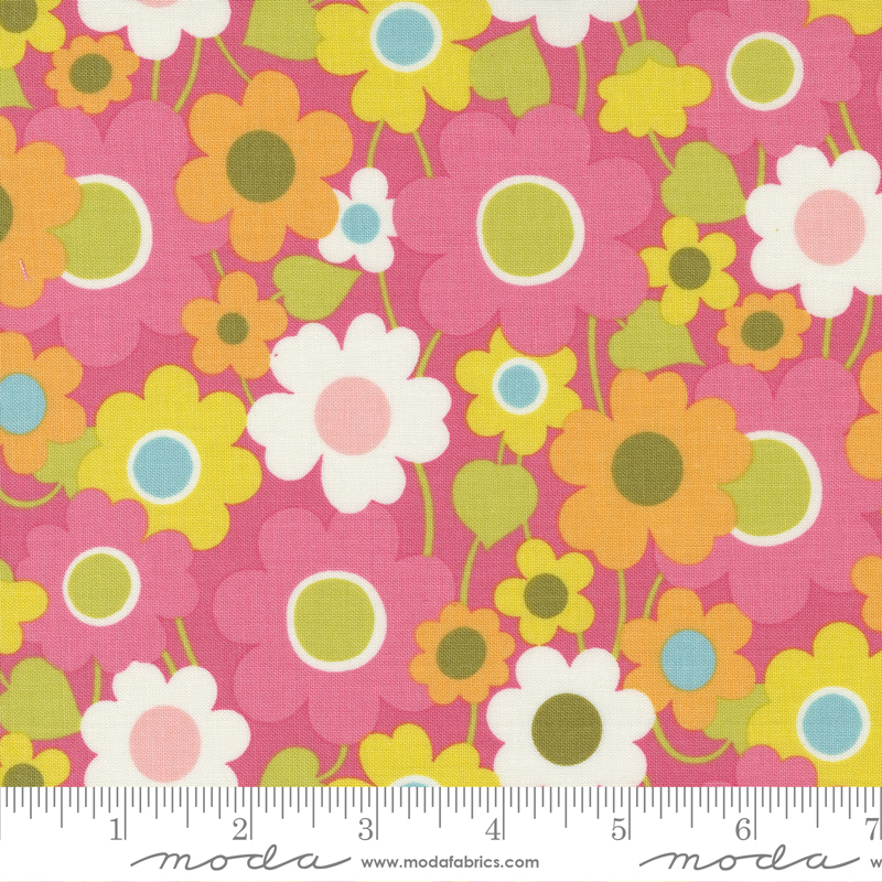 Flower Power Sweetie - Groovy Garden Florals - Quilt Fabric