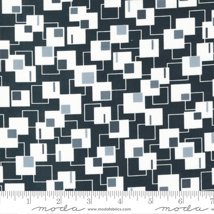 Concrete Jungle Asphalt - City Block Geometrics - Fabric
