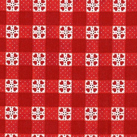 Red Check Cotton - Quilt Fabric
