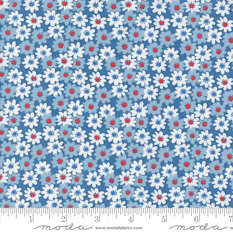 30s Playtime Bluebell - Quilt Fabric