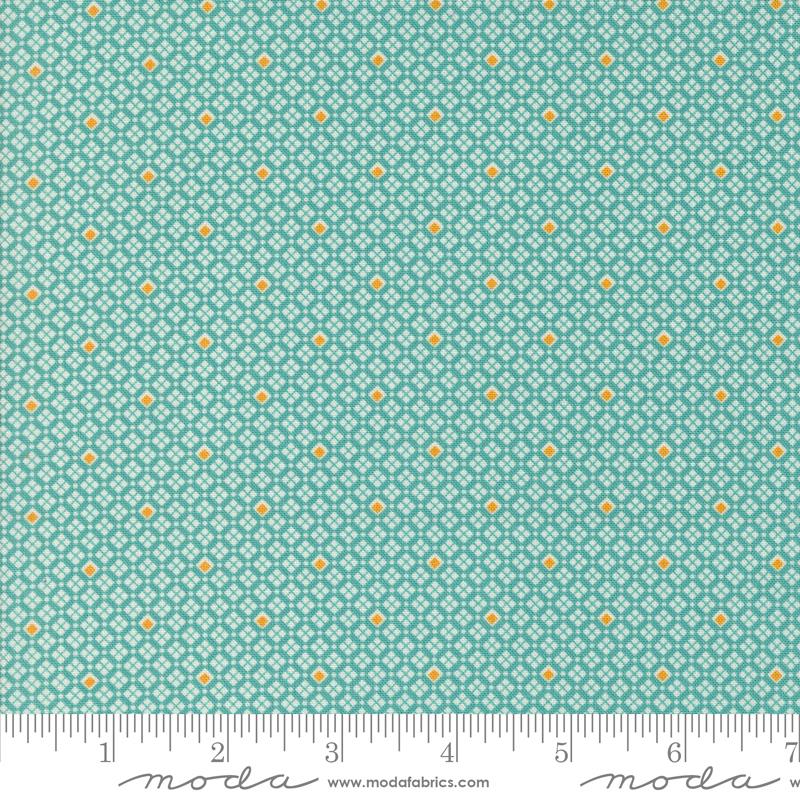 30s Playtime Teal - Quilt Fabric